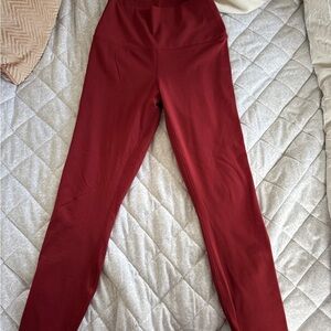 90 Degree By Reflex Burgundy Leggings